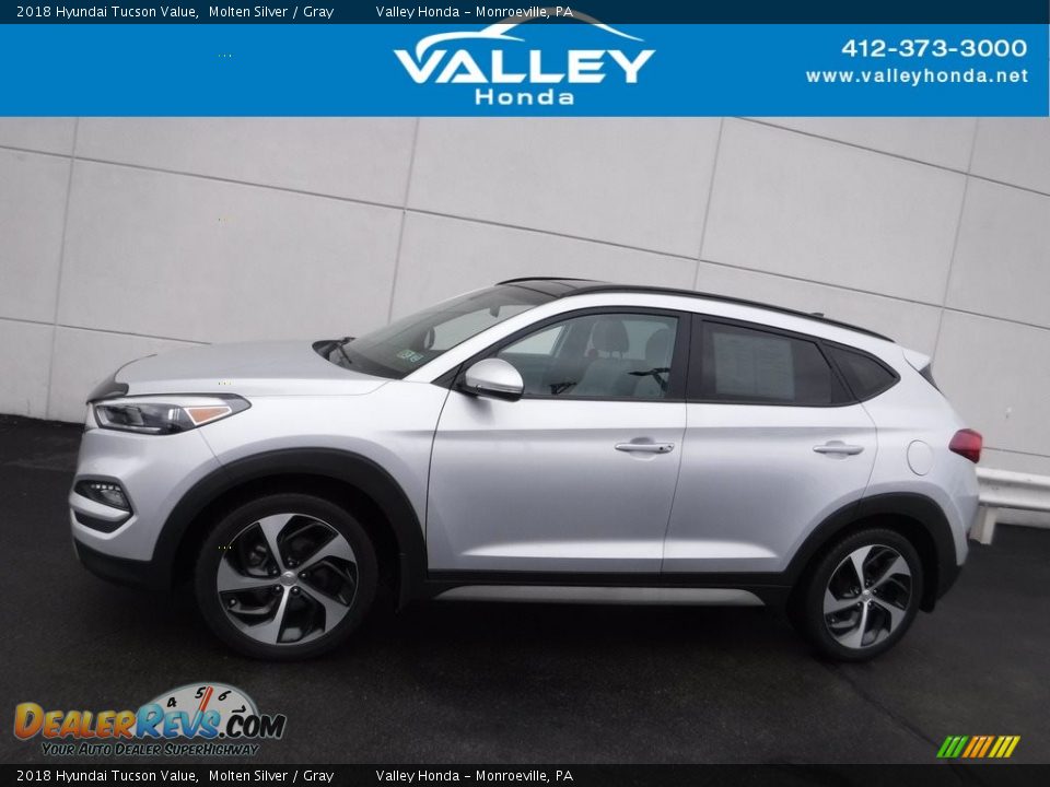 2018 Hyundai Tucson Value Molten Silver / Gray Photo #2