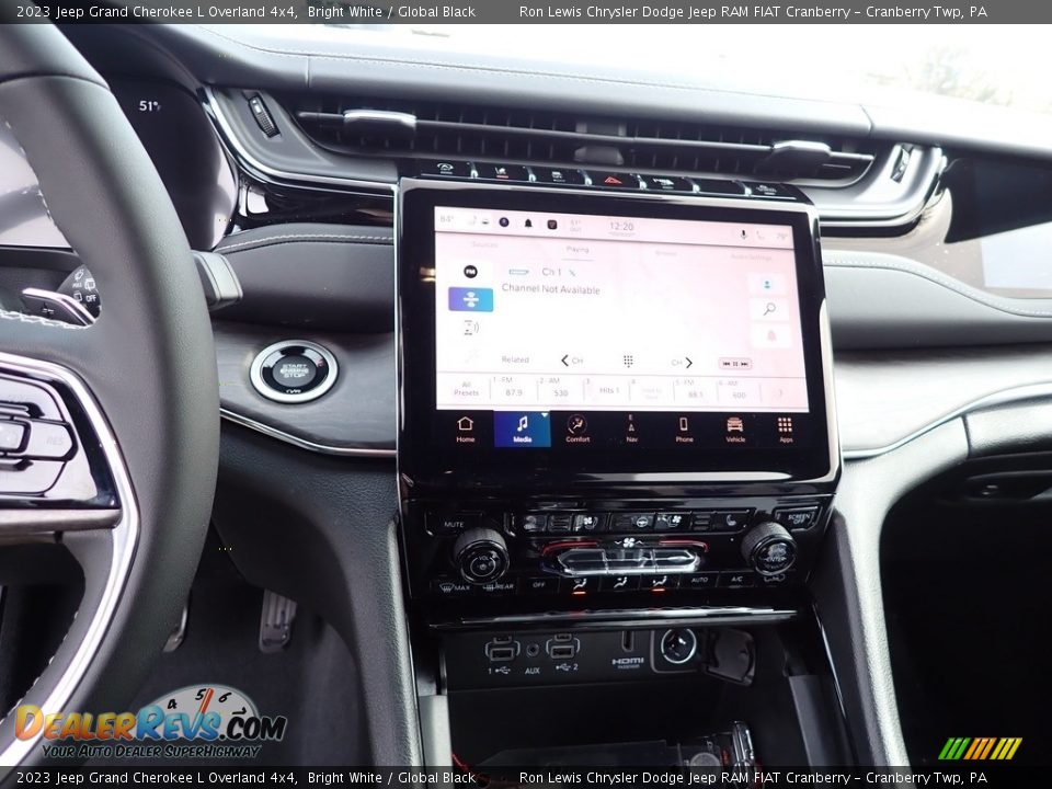 2023 Jeep Grand Cherokee L Overland 4x4 Bright White / Global Black Photo #16