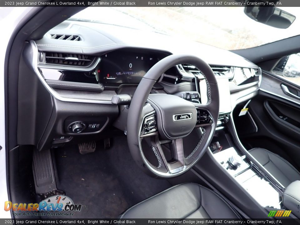 2023 Jeep Grand Cherokee L Overland 4x4 Bright White / Global Black Photo #19