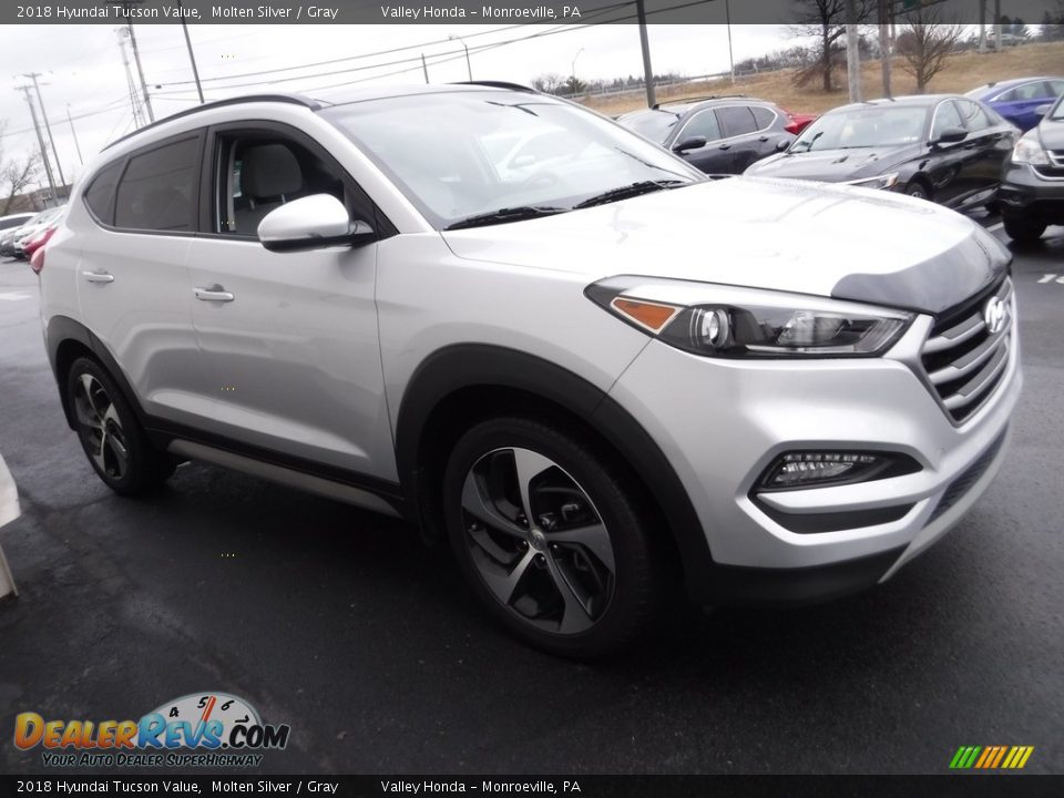 2018 Hyundai Tucson Value Molten Silver / Gray Photo #6