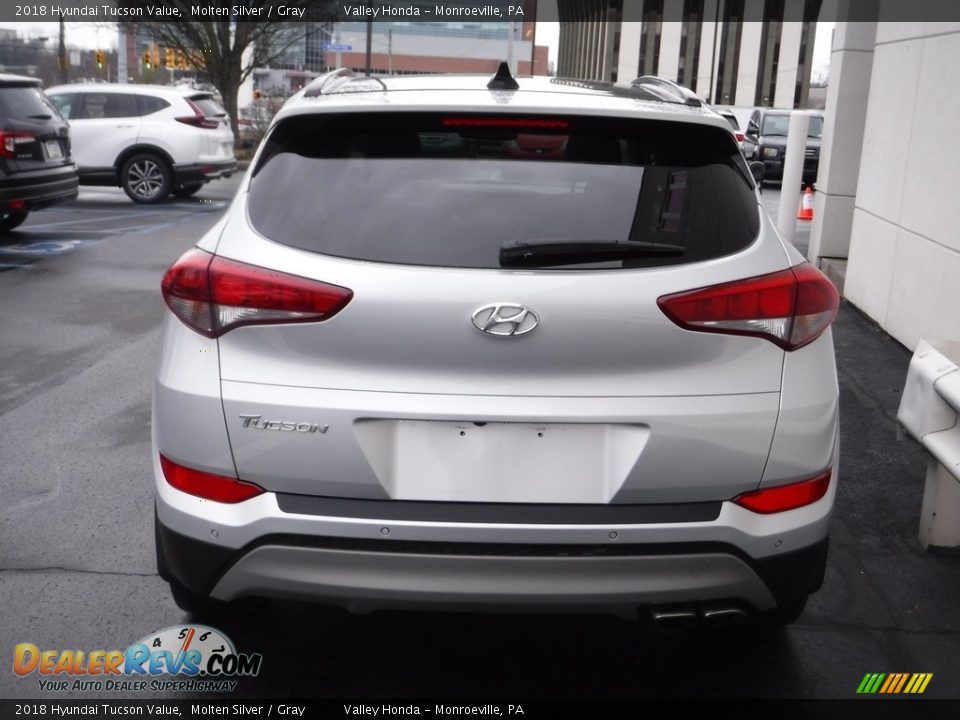 2018 Hyundai Tucson Value Molten Silver / Gray Photo #8