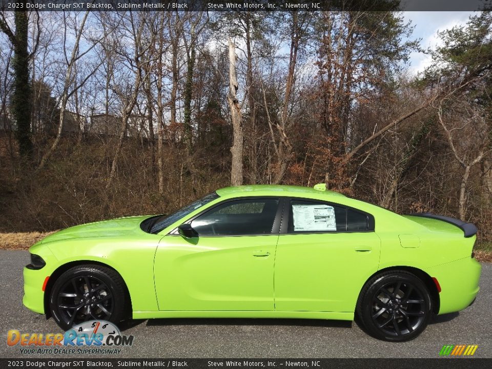 Sublime Metallic 2023 Dodge Charger SXT Blacktop Photo #1