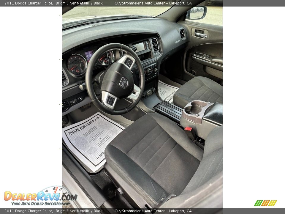 Black Interior - 2011 Dodge Charger Police Photo #9