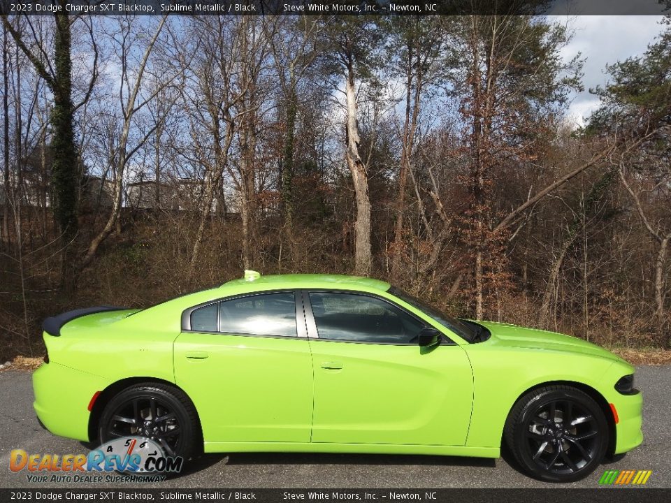 Sublime Metallic 2023 Dodge Charger SXT Blacktop Photo #5