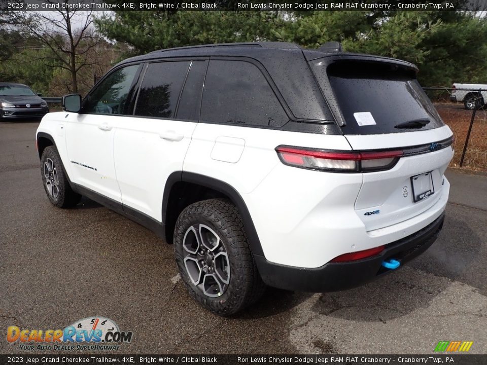 2023 Jeep Grand Cherokee Trailhawk 4XE Bright White / Global Black Photo #3