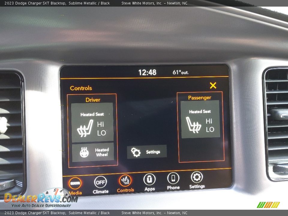 Controls of 2023 Dodge Charger SXT Blacktop Photo #23