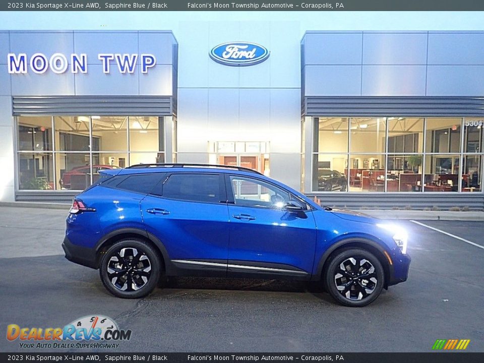 2023 Kia Sportage X-Line AWD Sapphire Blue / Black Photo #1