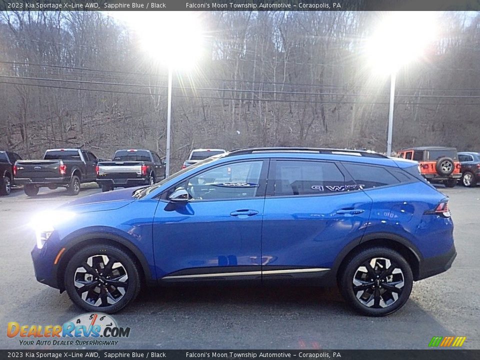 2023 Kia Sportage X-Line AWD Sapphire Blue / Black Photo #6