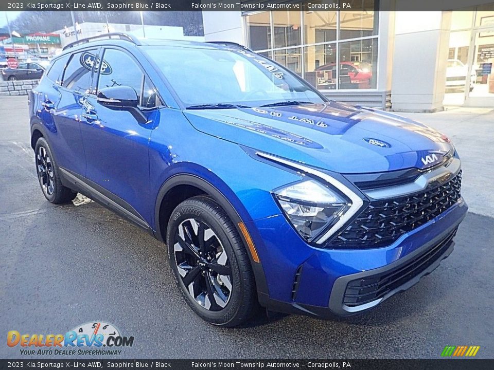 2023 Kia Sportage X-Line AWD Sapphire Blue / Black Photo #9