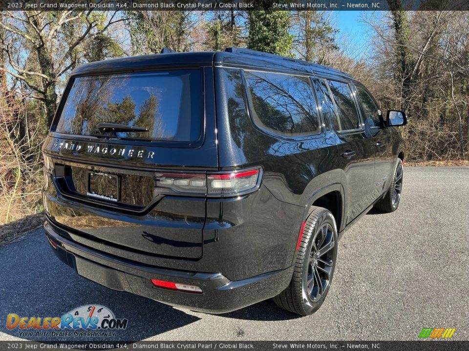 2023 Jeep Grand Wagoneer Obsidian 4x4 Diamond Black Crystal Pearl / Global Black Photo #6