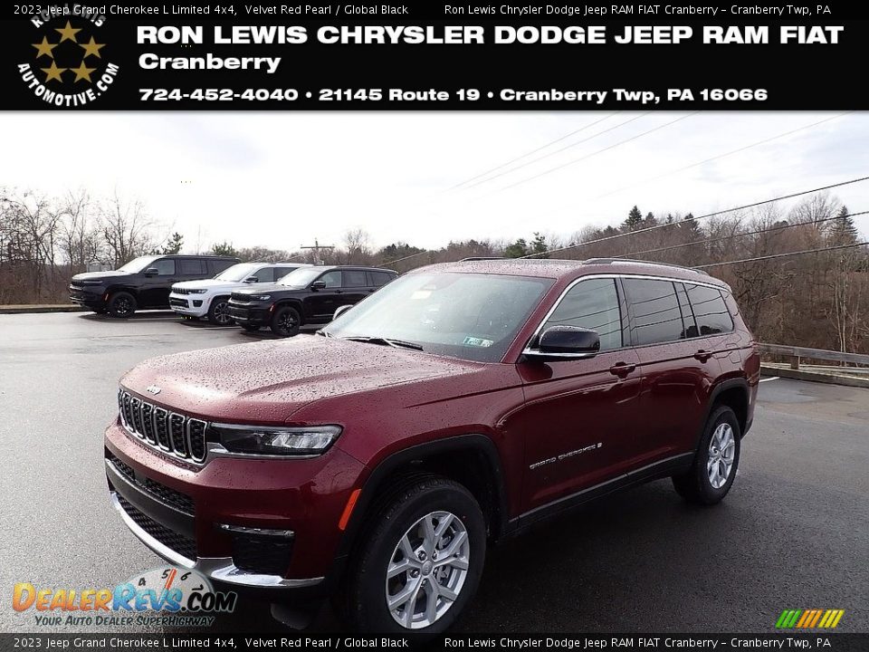 2023 Jeep Grand Cherokee L Limited 4x4 Velvet Red Pearl / Global Black Photo #1