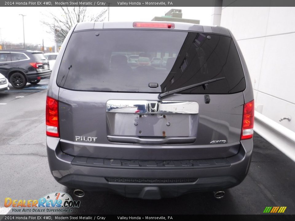 2014 Honda Pilot EX 4WD Modern Steel Metallic / Gray Photo #7