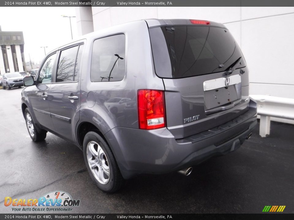 2014 Honda Pilot EX 4WD Modern Steel Metallic / Gray Photo #8