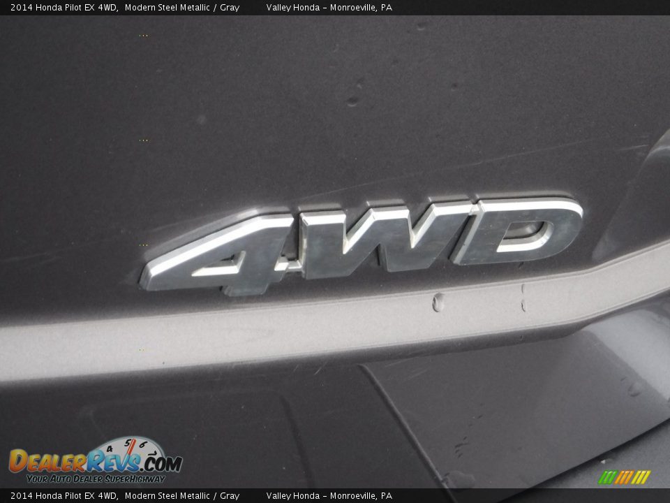 2014 Honda Pilot EX 4WD Modern Steel Metallic / Gray Photo #9