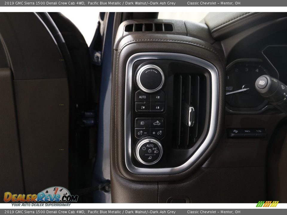 2019 GMC Sierra 1500 Denali Crew Cab 4WD Pacific Blue Metallic / Dark Walnut/­Dark Ash Grey Photo #6