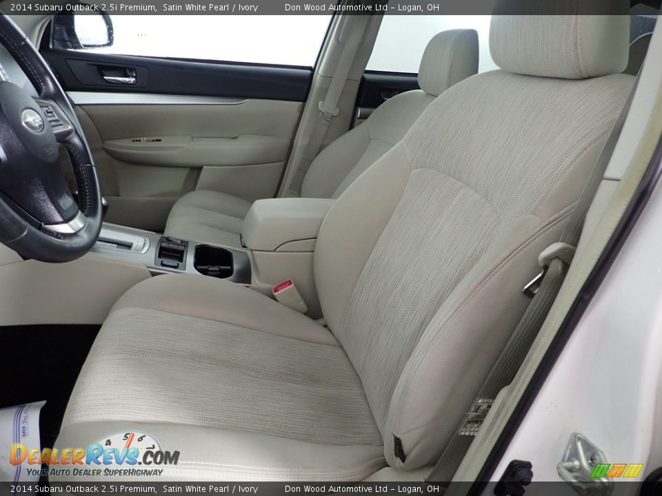 2014 Subaru Outback 2.5i Premium Satin White Pearl / Ivory Photo #14