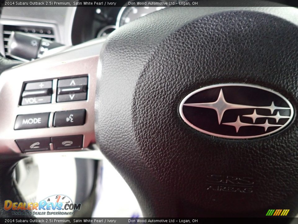 2014 Subaru Outback 2.5i Premium Satin White Pearl / Ivory Photo #16