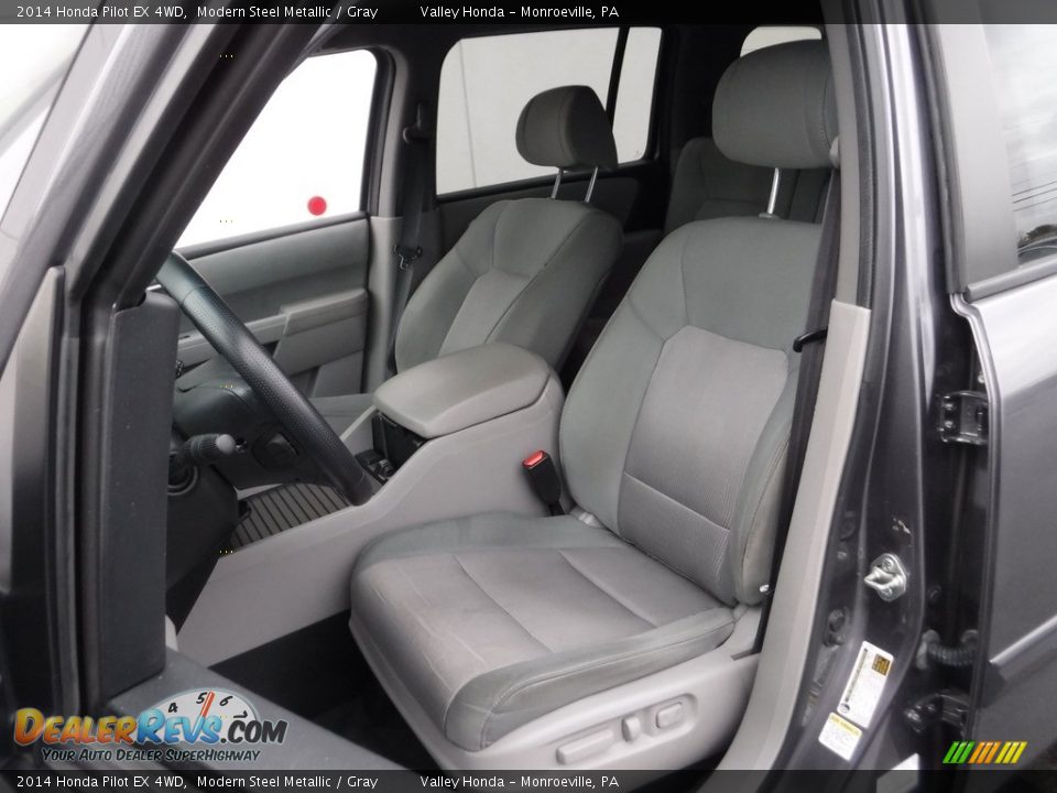 2014 Honda Pilot EX 4WD Modern Steel Metallic / Gray Photo #13