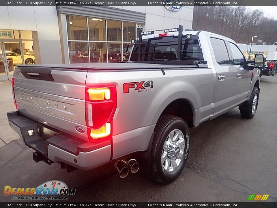 2022 Ford F350 Super Duty Platinum Crew Cab 4x4 Iconic Silver / Black Onyx Photo #2