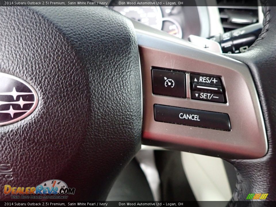 2014 Subaru Outback 2.5i Premium Satin White Pearl / Ivory Photo #17