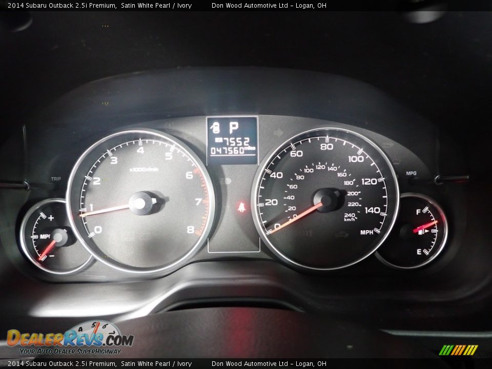 2014 Subaru Outback 2.5i Premium Satin White Pearl / Ivory Photo #18