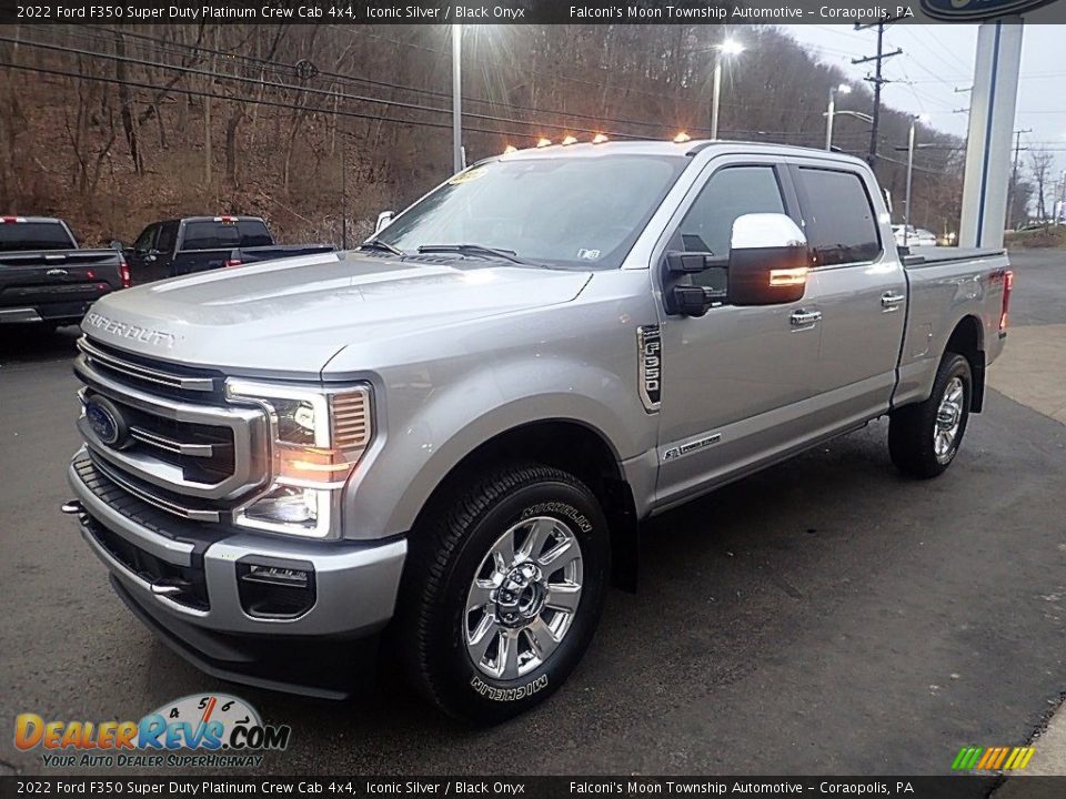 2022 Ford F350 Super Duty Platinum Crew Cab 4x4 Iconic Silver / Black Onyx Photo #7