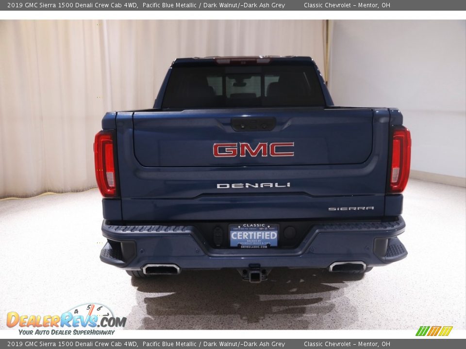 2019 GMC Sierra 1500 Denali Crew Cab 4WD Pacific Blue Metallic / Dark Walnut/­Dark Ash Grey Photo #22