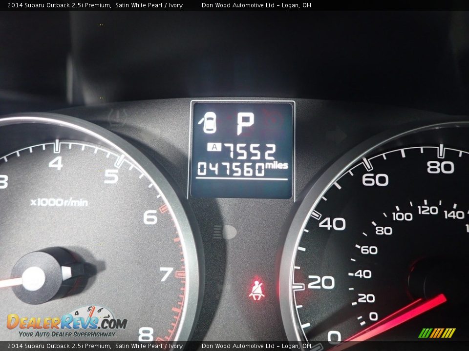 2014 Subaru Outback 2.5i Premium Satin White Pearl / Ivory Photo #30
