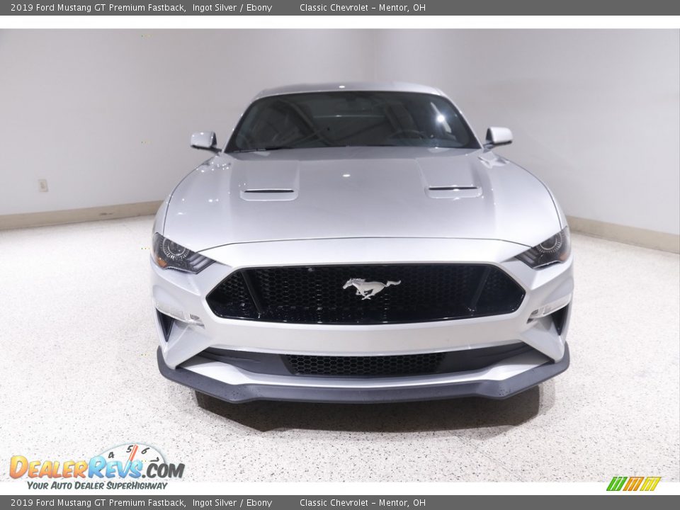 2019 Ford Mustang GT Premium Fastback Ingot Silver / Ebony Photo #2