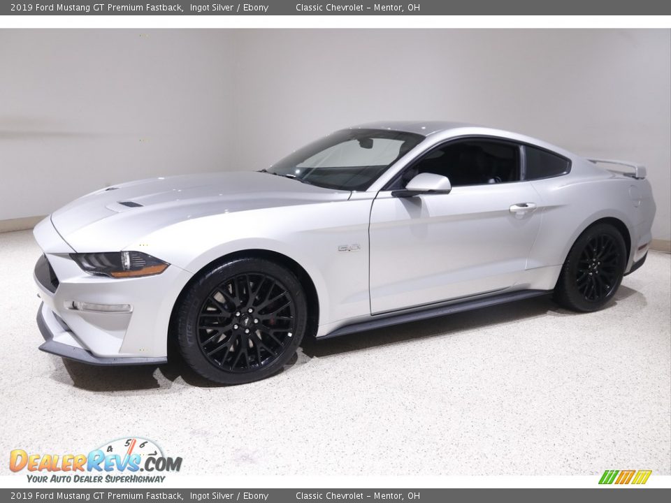 2019 Ford Mustang GT Premium Fastback Ingot Silver / Ebony Photo #3