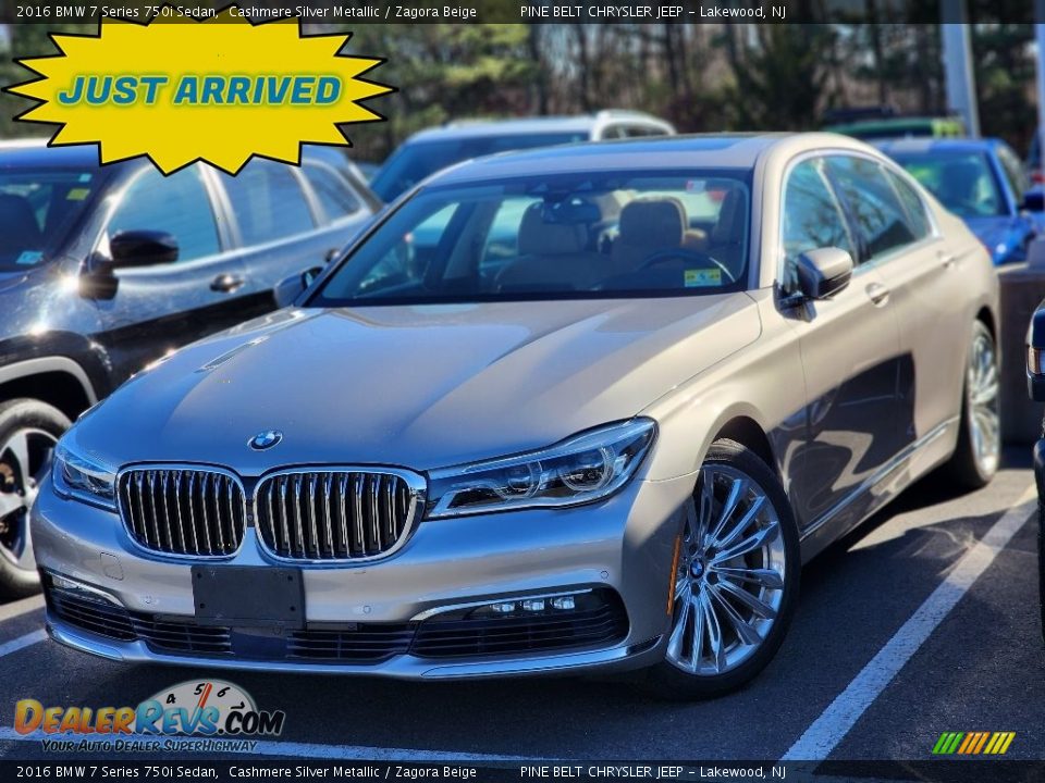 2016 BMW 7 Series 750i Sedan Cashmere Silver Metallic / Zagora Beige Photo #1