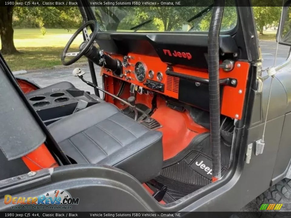 Black Interior - 1980 Jeep CJ5 4x4 Photo #3