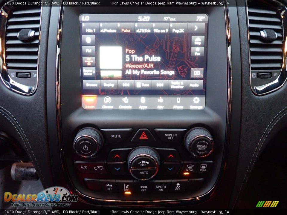 Controls of 2020 Dodge Durango R/T AWD Photo #19