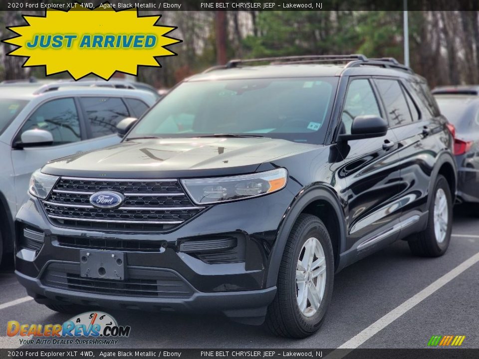 2020 Ford Explorer XLT 4WD Agate Black Metallic / Ebony Photo #1