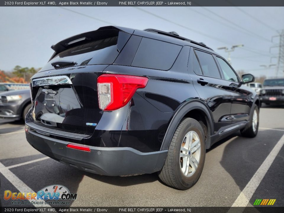 2020 Ford Explorer XLT 4WD Agate Black Metallic / Ebony Photo #4