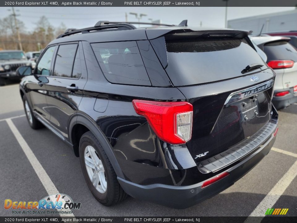 2020 Ford Explorer XLT 4WD Agate Black Metallic / Ebony Photo #6