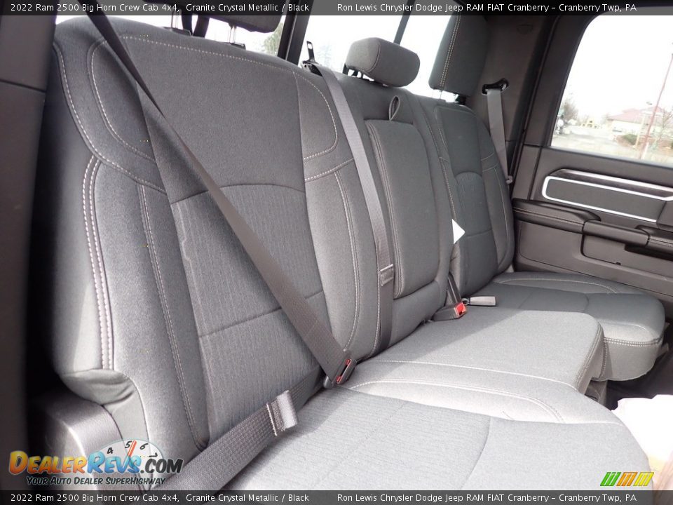 Rear Seat of 2022 Ram 2500 Big Horn Crew Cab 4x4 Photo #11