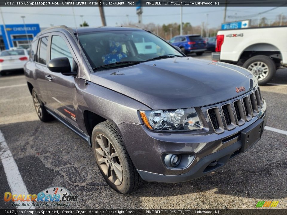 2017 Jeep Compass Sport 4x4 Granite Crystal Metallic / Black/Light Frost Photo #2