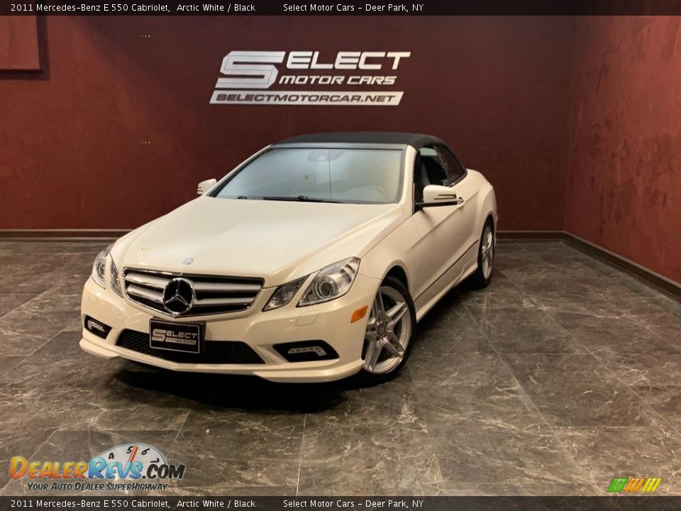 2011 Mercedes-Benz E 550 Cabriolet Arctic White / Black Photo #1