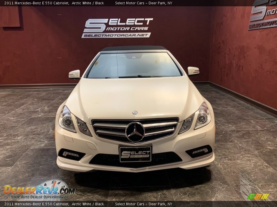 2011 Mercedes-Benz E 550 Cabriolet Arctic White / Black Photo #2