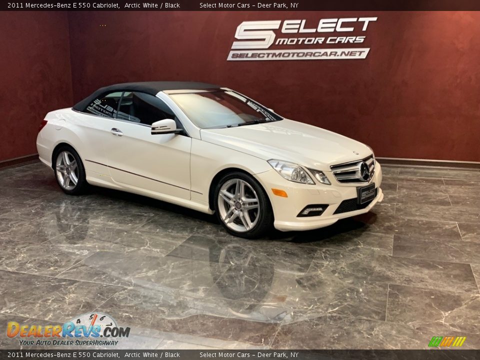 2011 Mercedes-Benz E 550 Cabriolet Arctic White / Black Photo #3