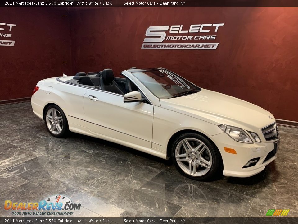 2011 Mercedes-Benz E 550 Cabriolet Arctic White / Black Photo #4