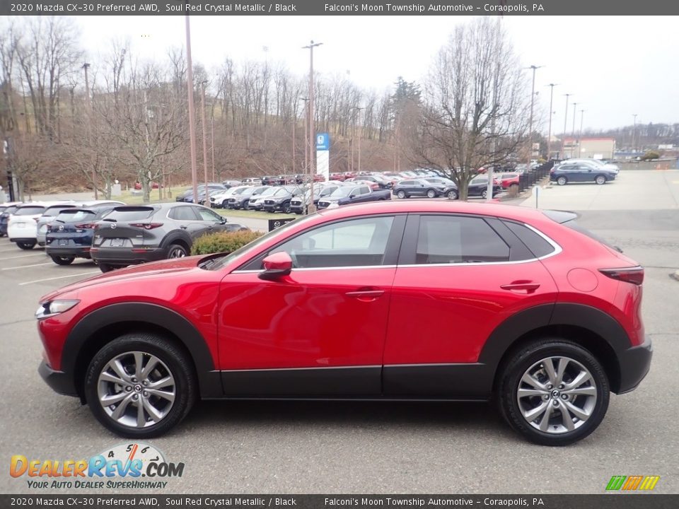 2020 Mazda CX-30 Preferred AWD Soul Red Crystal Metallic / Black Photo #6