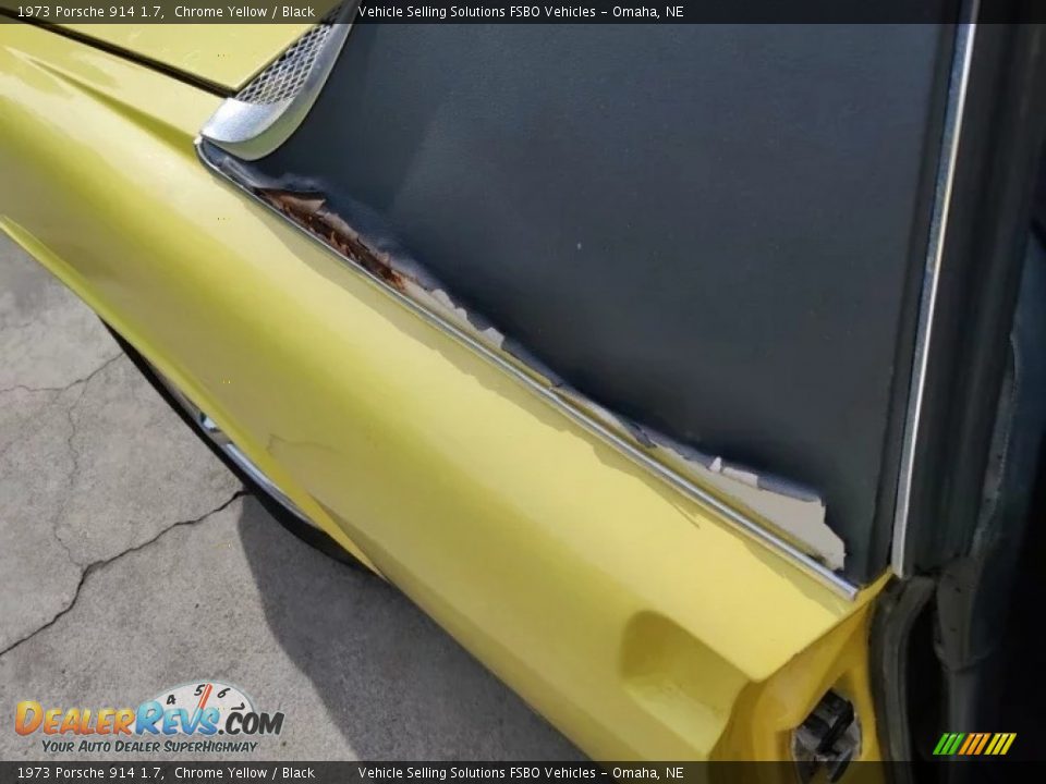 1973 Porsche 914 1.7 Chrome Yellow / Black Photo #16