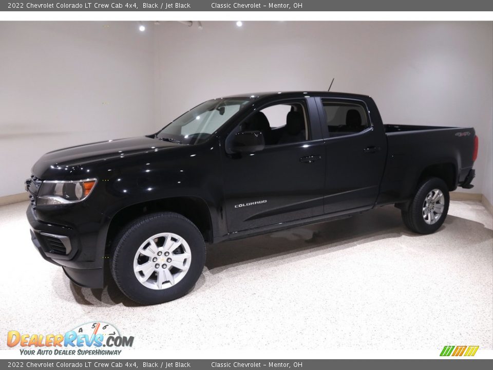 2022 Chevrolet Colorado LT Crew Cab 4x4 Black / Jet Black Photo #3