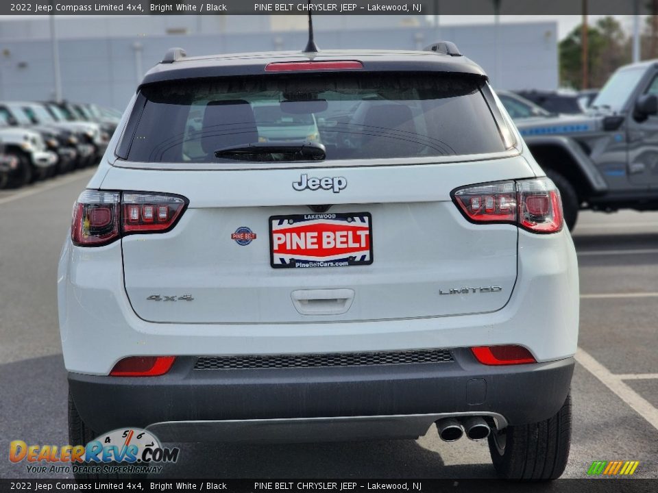 2022 Jeep Compass Limited 4x4 Bright White / Black Photo #6