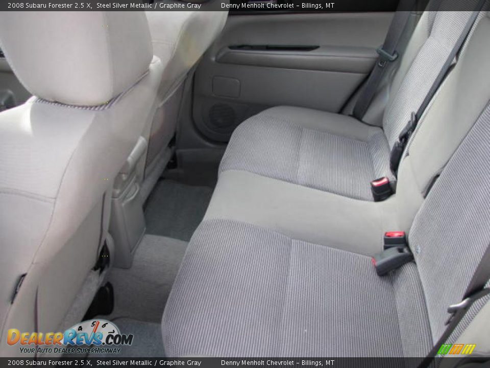 2008 Subaru Forester 2.5 X Steel Silver Metallic / Graphite Gray Photo #8