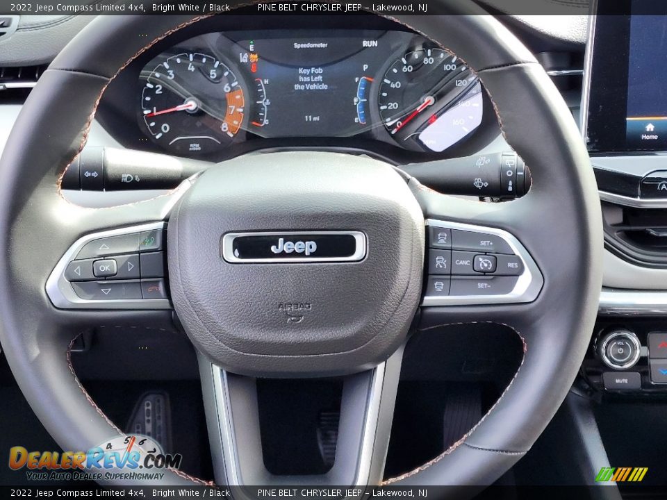 2022 Jeep Compass Limited 4x4 Bright White / Black Photo #12