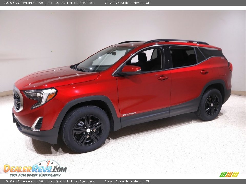 2020 GMC Terrain SLE AWD Red Quartz Tintcoat / Jet Black Photo #3