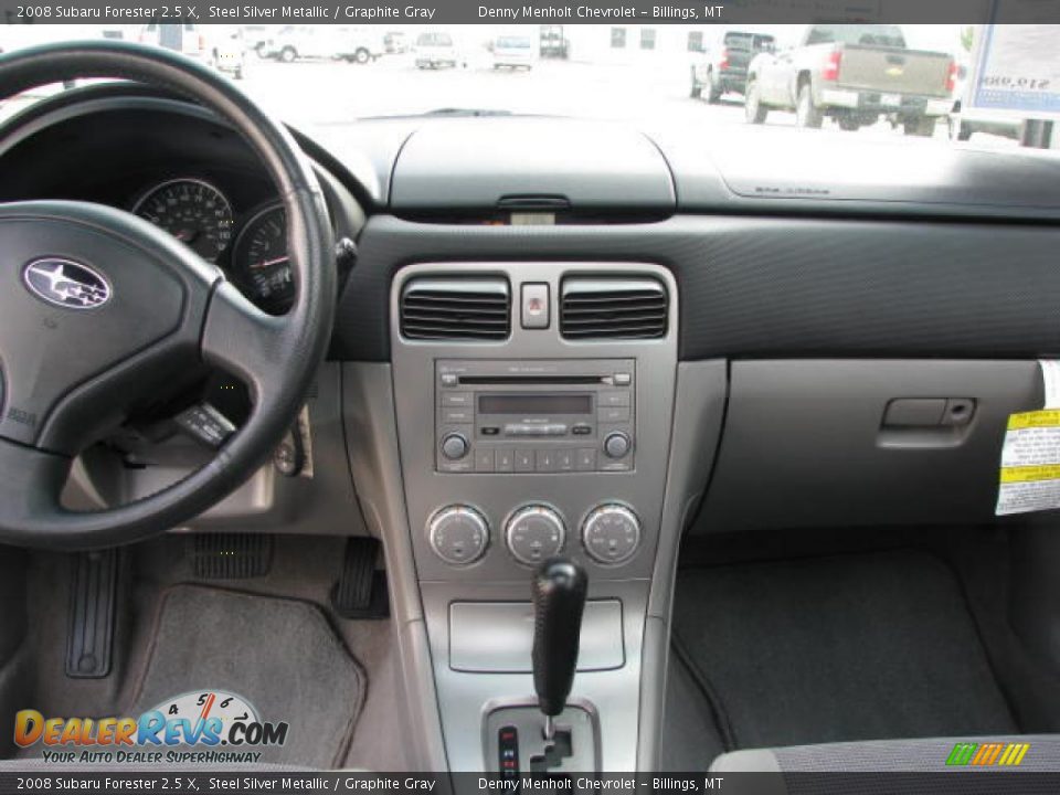 2008 Subaru Forester 2.5 X Steel Silver Metallic / Graphite Gray Photo #10